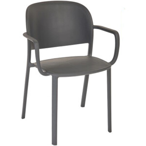 Silla para Hotel Trena Con Brazos Ezpeleta – Plastico Exterior apilable Uv Varios colores