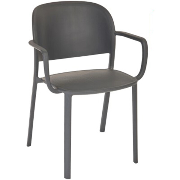 Silla para Hotel Trena Con Brazos Ezpeleta – Plastico Exterior apilable Uv Varios colores