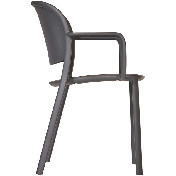Silla para Hotel Trena Con Brazos Ezpeleta – Plastico Exterior apilable Uv Varios colores - Imagen 3