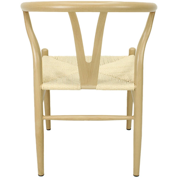 Silla Wishbone de Metal con Impresion Madera Calidad Economica Asiento Tejido - Imagen 16