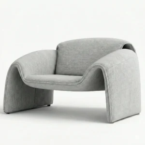 Sillón Nouvo con diseño en forma de M tendencia de decoración 2026