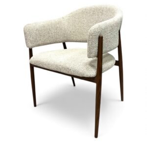 Silla de acento moderna para sala o comedor estilo nórdico
