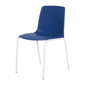Silla PL-30 azul para oficinas y zonas de capacitación
