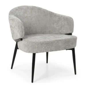 Sillón lounge silk tela gris lobbies modernos diseño premium